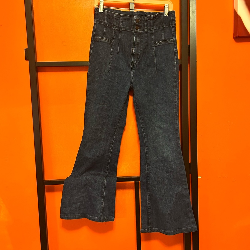 We The Free Jayde High Waist Jeans – Dark Wash – Button Front